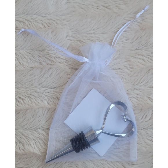 NEW silver heart wine stopper - Picture 10 of 11